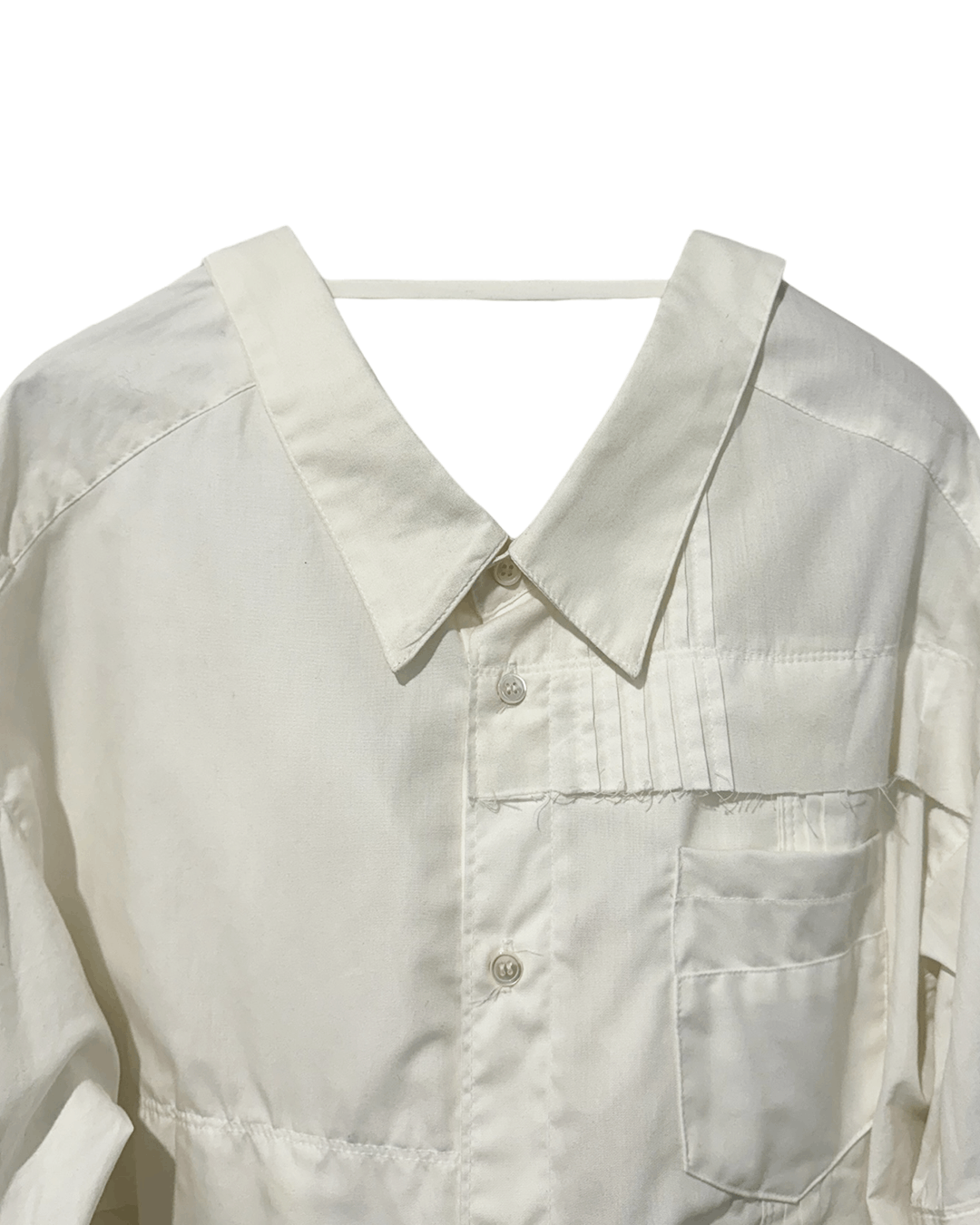 Maison MIHARA YASUHIRO Mihara Yasuhiro "Modified" Patchwork Open Collar Shirt Size ONE SIZE - 7 Thumbnail