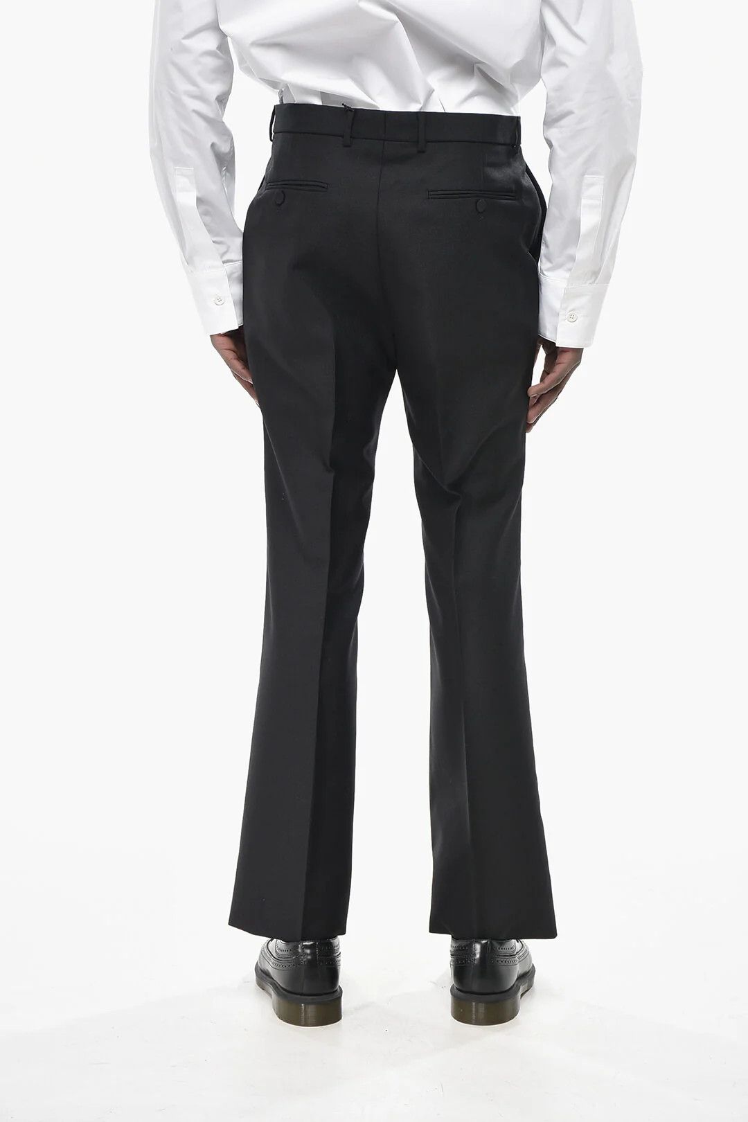 Gucci og1mm0426 Solid-Color Wool Pant in Black Size US 34 / EU 50 - 2 Thumbnail