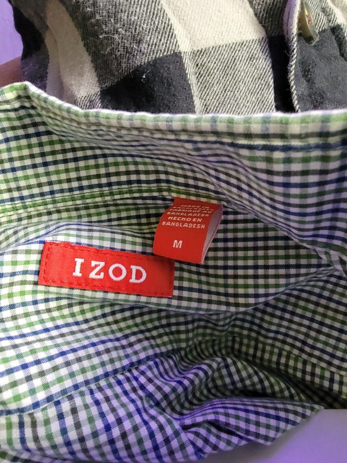 Izod IZOD Button Down Shirt Long Sleeve Mens Multi Color Checker Size US M / EU 48-50 / 2 - 6 Thumbnail