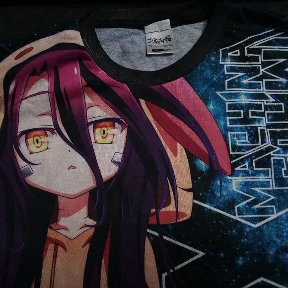 Anime No Game No Life Zero Schwi AOP Anime Manga T-Shirt Size US L / EU 52-54 / 3 - 1 Thumbnail
