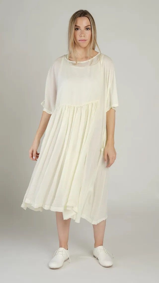 Rundholz Rundholz Asymmetric Papercotton Jersey Dress With Cut Size L Size L / US 10 / IT 46 - 16 Thumbnail