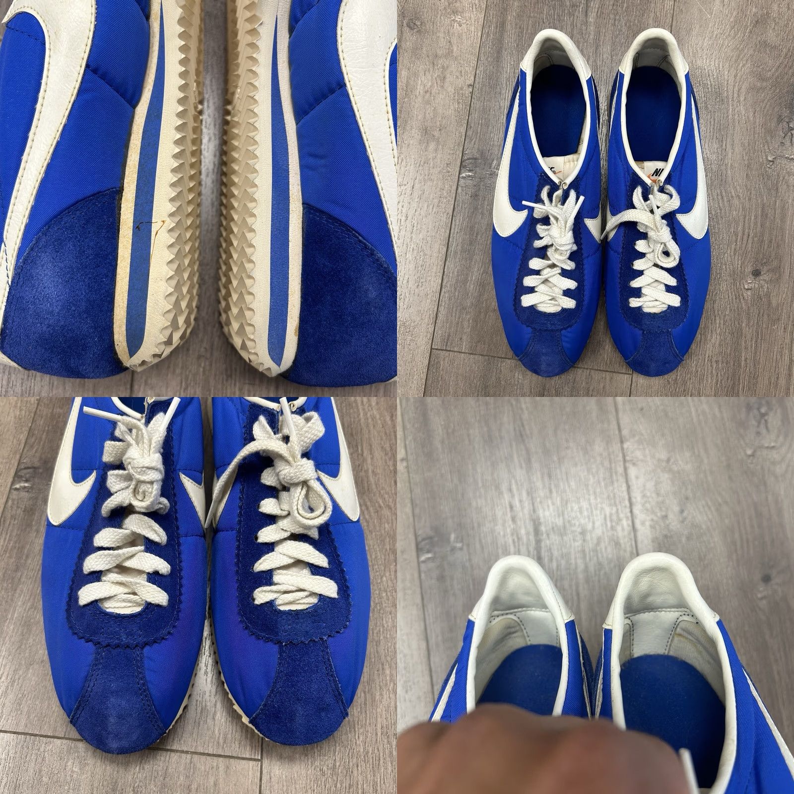 Nike VINTAGE Nike Cortez Blue Made In Taiwan 1980s NBC Sports 10.5 Mens Size US 11 / EU 44 - 9 Thumbnail
