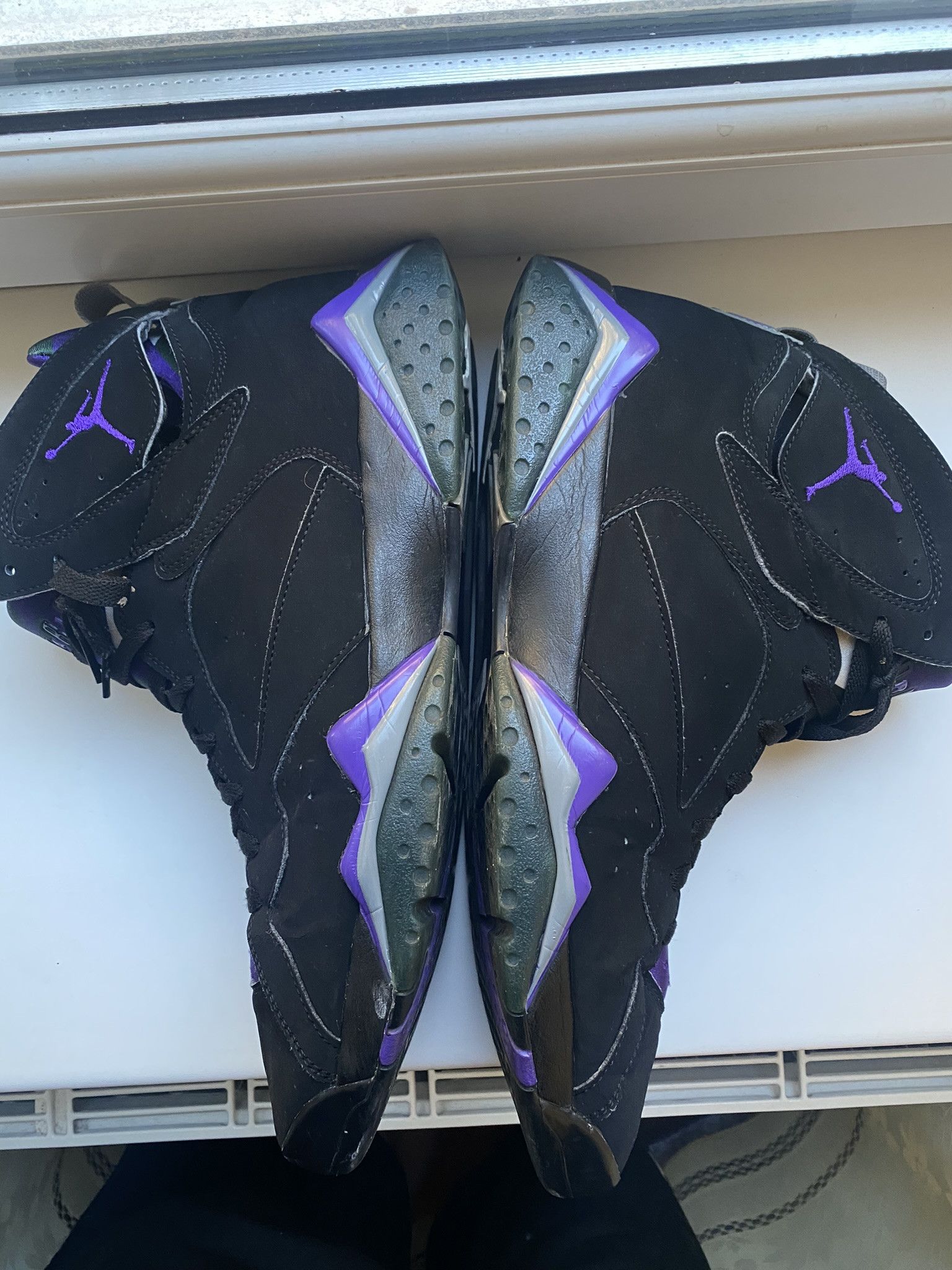 Designer × Jordan Brand Size 13 - Air Jordan 7 Retro PE Ray Allen Black Purple Size US 14 / EU 47 - 6 Thumbnail