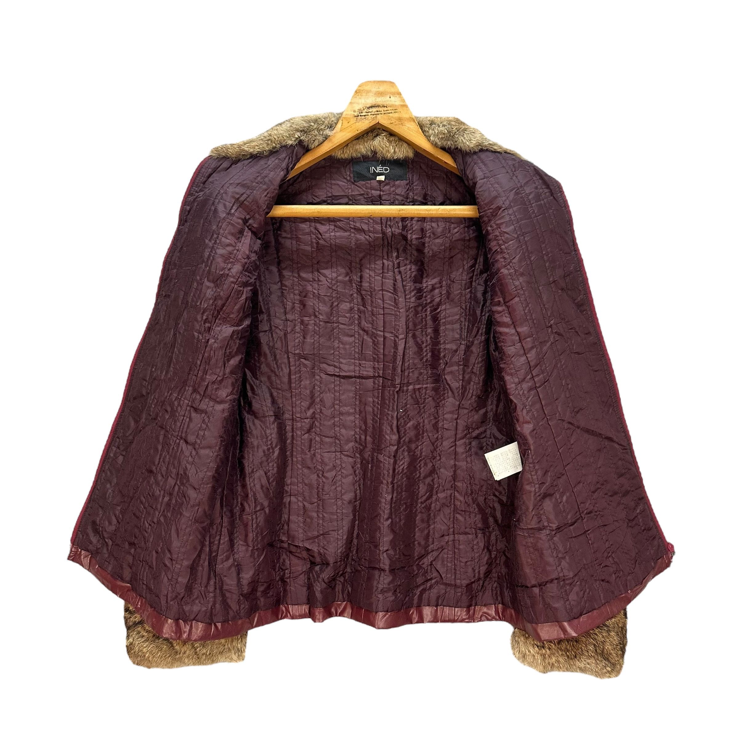Japanese Brand INED FUR JACKET #8928-040 Size S / US 4 / IT 40 - 6 Thumbnail