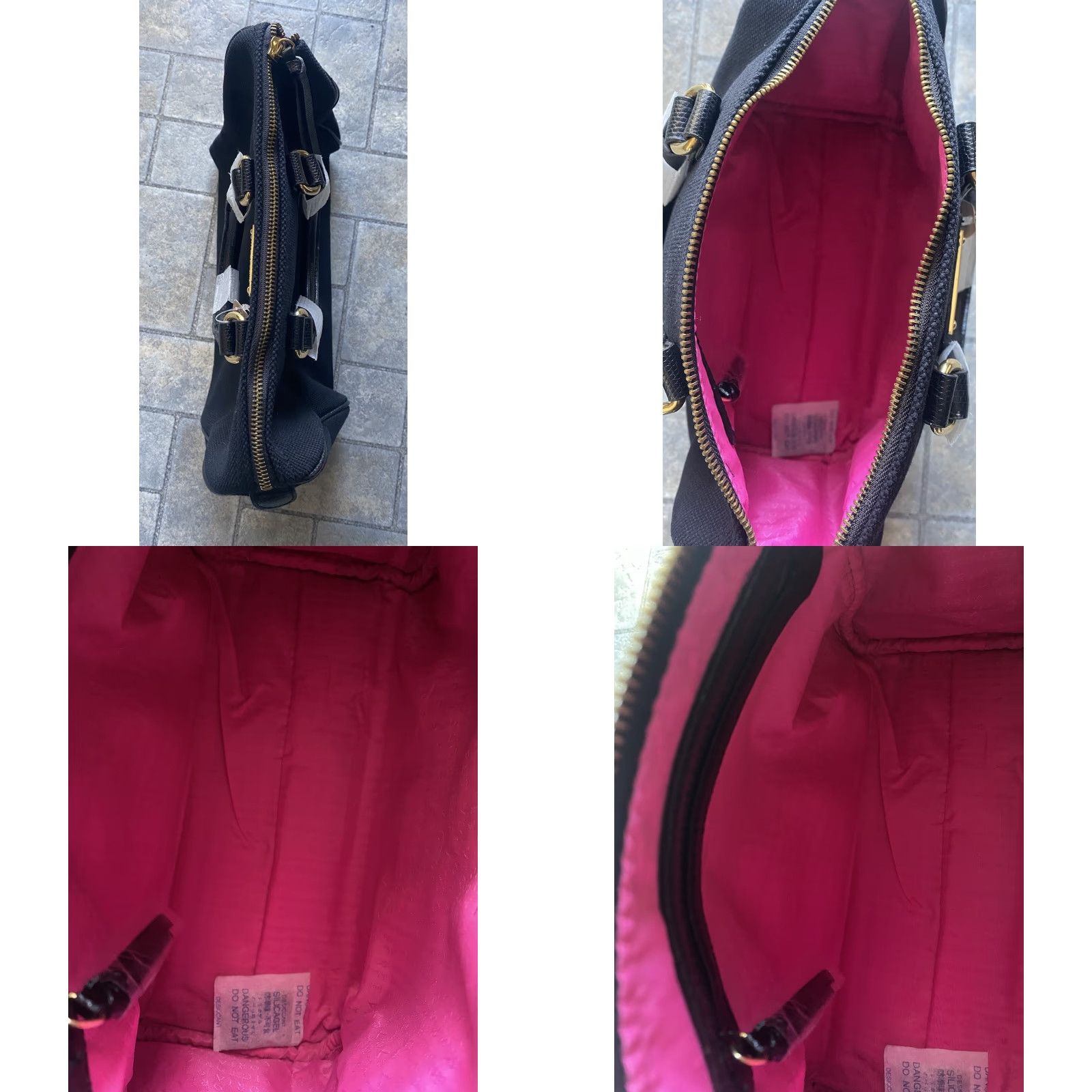 Victoria's Secret Victoria's Secret Purse Black Mid Size With Pink Lining Style#7894 NWT NEW Size ONE SIZE - 8 Thumbnail