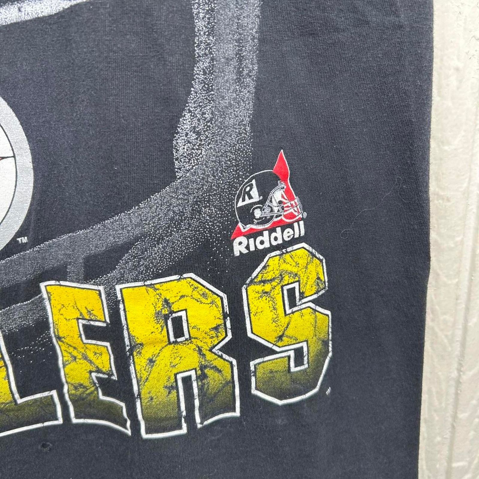 Riddell Vintage 1996 Pittsburgh Steelers Helmet Graphic Tee Large Size US L / EU 52-54 / 3 - 3 Thumbnail