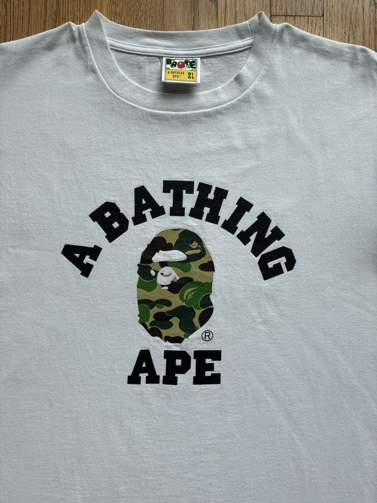 Bape Bape ABC Camo College Tee White Sz XL Rare Size US XL / EU 56 / 4 - 5 Thumbnail