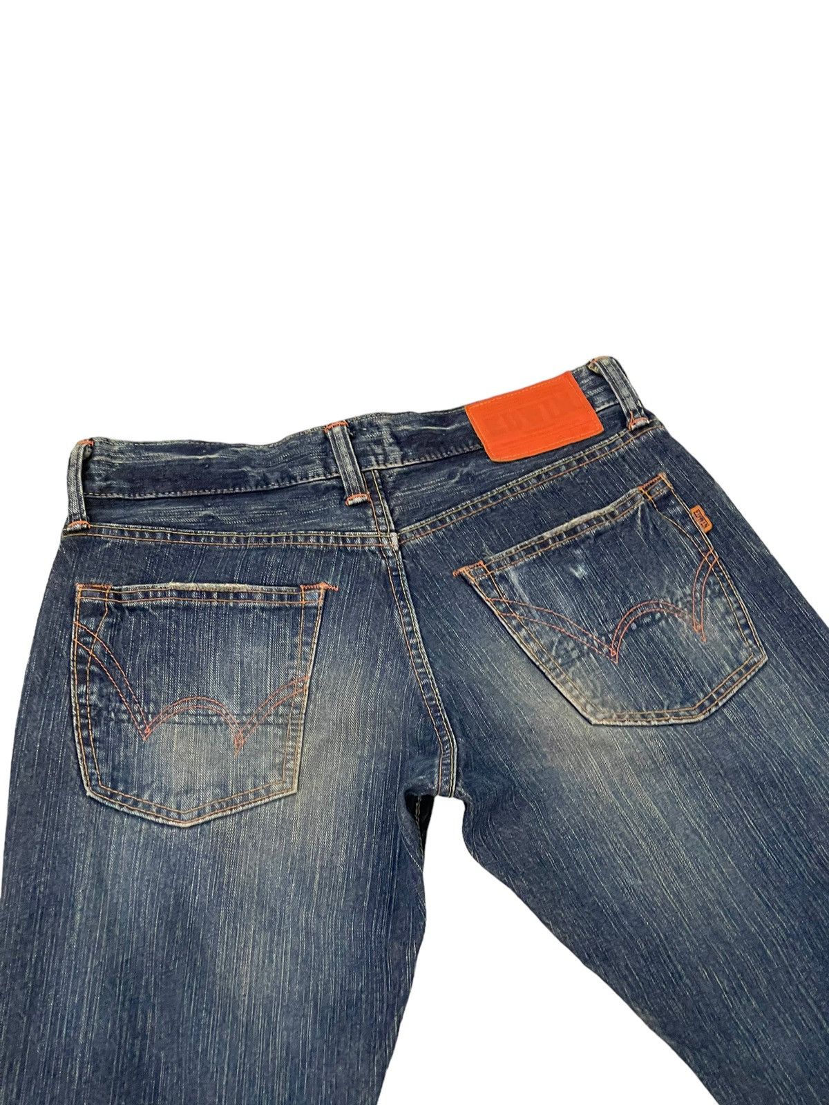Edwin Flare Jeans Edwin Japan Faded Distress Boot Cut 8🟦3 Size US 32 / EU 48 - 19 Thumbnail