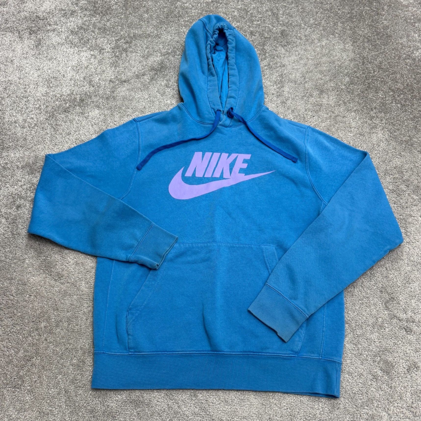 Nike Nike Sportswear Club Fleece Graphic Hoodie Pullover Sweatshirt Mens Small Blue Size US S / EU 44-46 / 1 - 2 Thumbnail