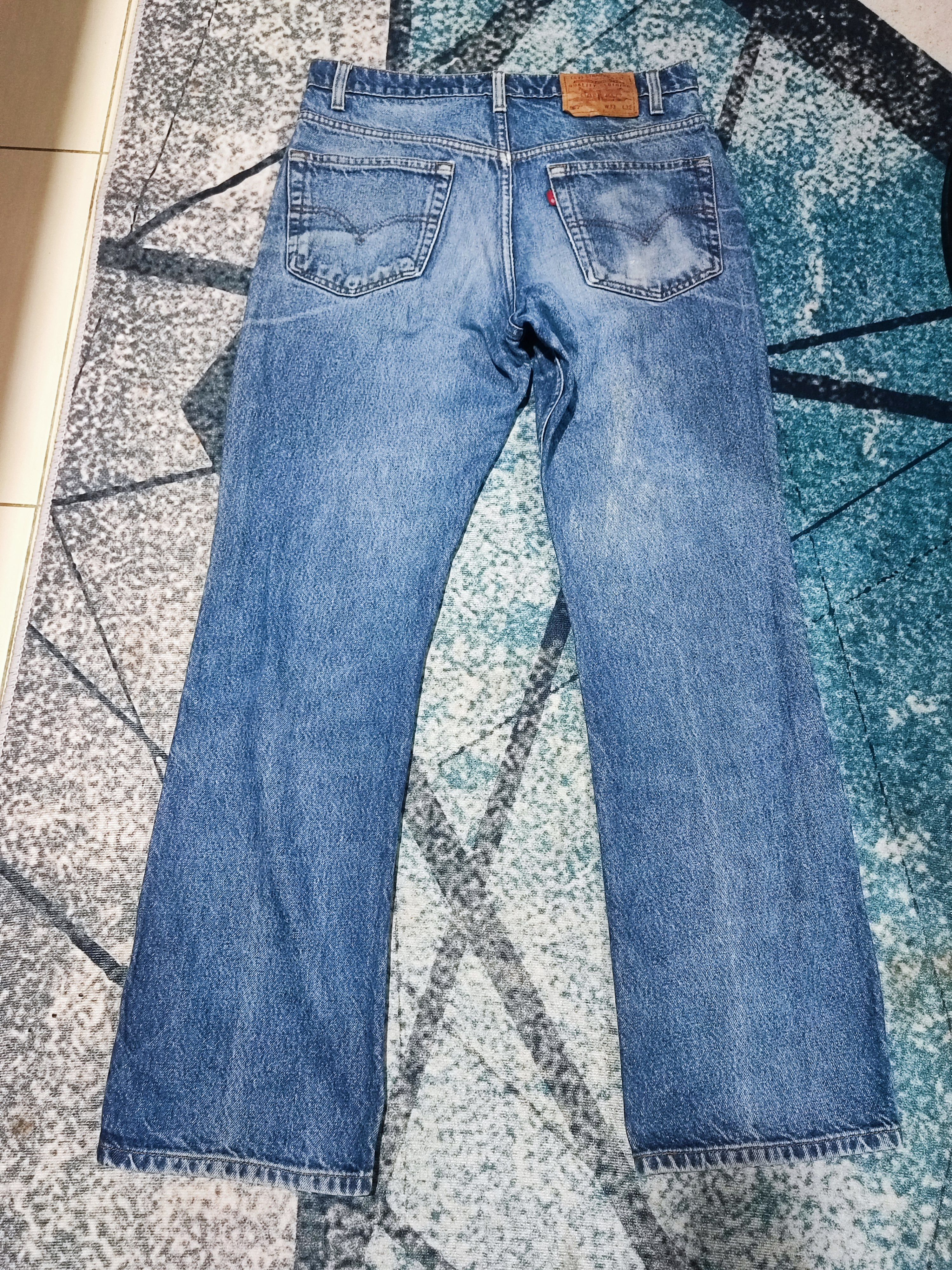 Levi's Vintage 90's Levis 517 Distressed Denim Flare BootCut Jeans Size US 33 - 3 Thumbnail