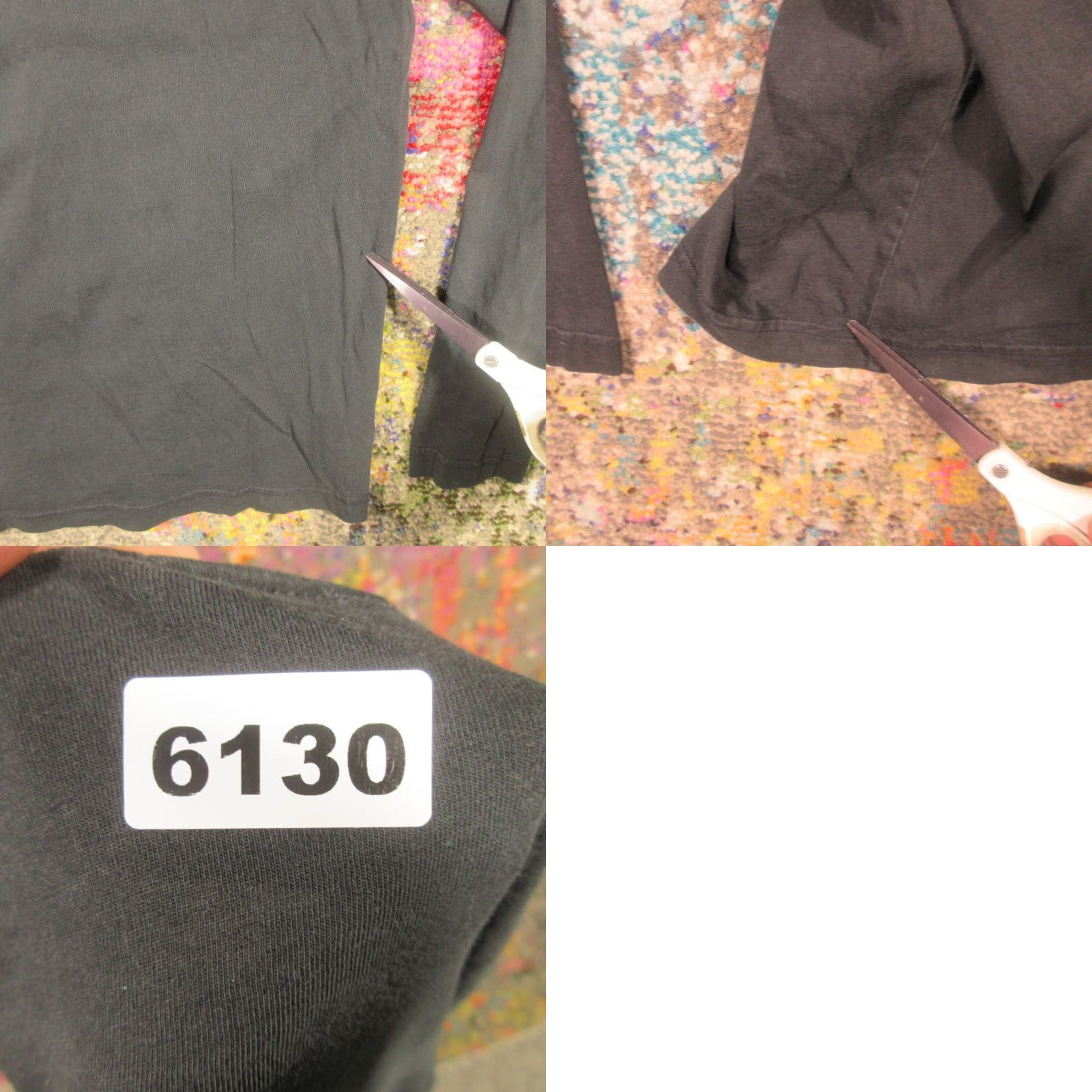 Lacoste Lacoste T-Shirt Long Sleeve Mens M Black Crew Neck Regular Fit Jersey with Small Holes - Vintage? (No) Size US M / EU 48-50 / 2 - 8 Thumbnail