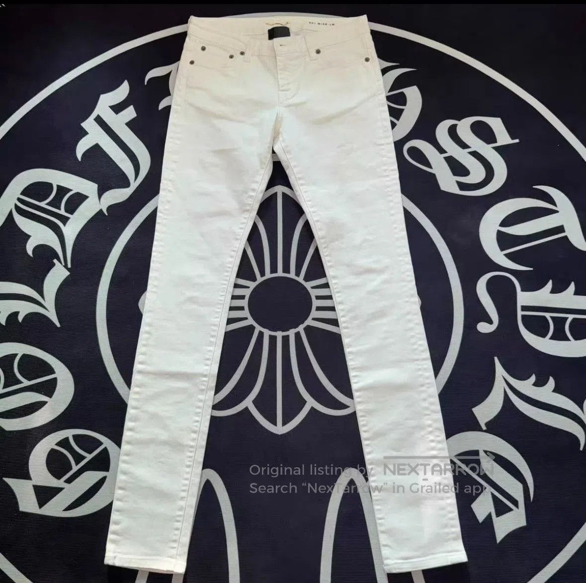 Saint Laurent Paris Saint Laurent SLP 16AW White Basic Jeans. Size 26" / US 2 / IT 38 - 1 Thumbnail