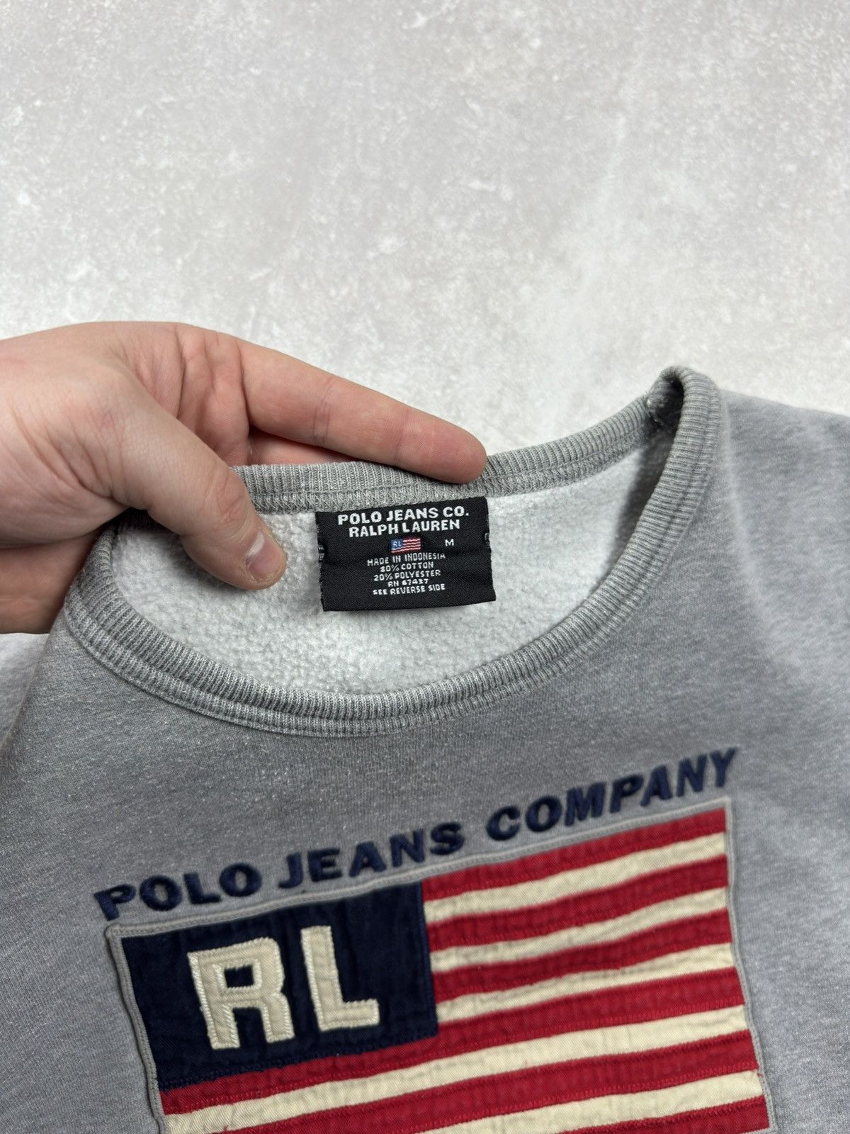Polo Ralph Lauren Vintage 90s Polo Ralph Lauren Jeans CO. American Flag USA Size US M / EU 48-50 / 2 - 7 Thumbnail