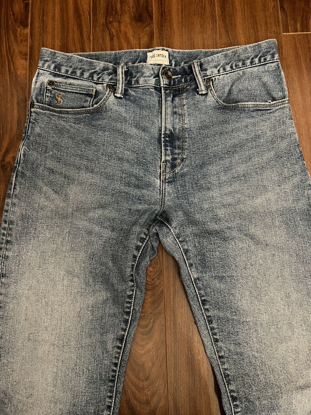 Todd Snyder Todd Snyder Straight Fit Stretch 5-Pocket Denim Jeans Size US 31 - 3 Thumbnail