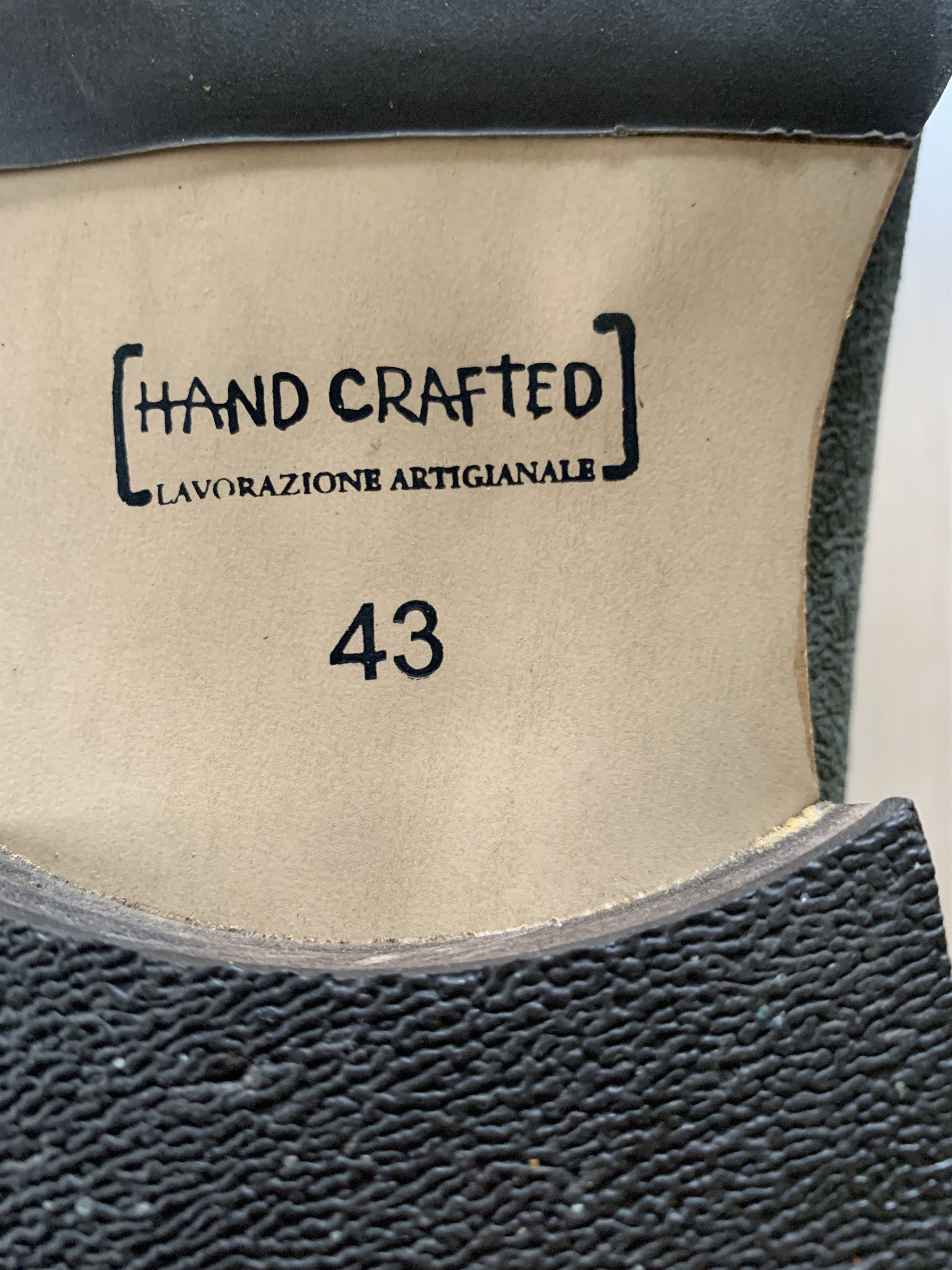 Handmade Hand Crafted Men's Embossed Suede Oxford Shoes Size US 10 / EU 43 - 12 Thumbnail
