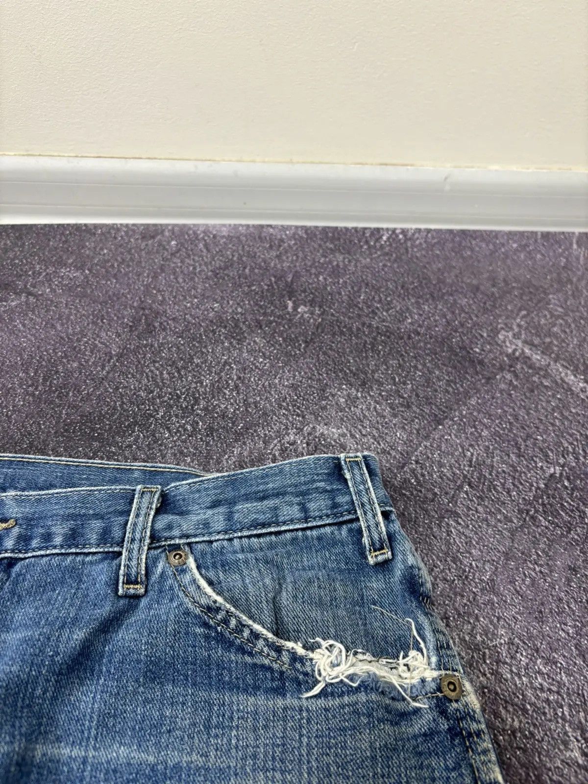 Dickies × Vintage Vintage Dickies Y2K Blue Denim Hype Baggy Jeans Size US 36 / EU 52 - 11 Thumbnail