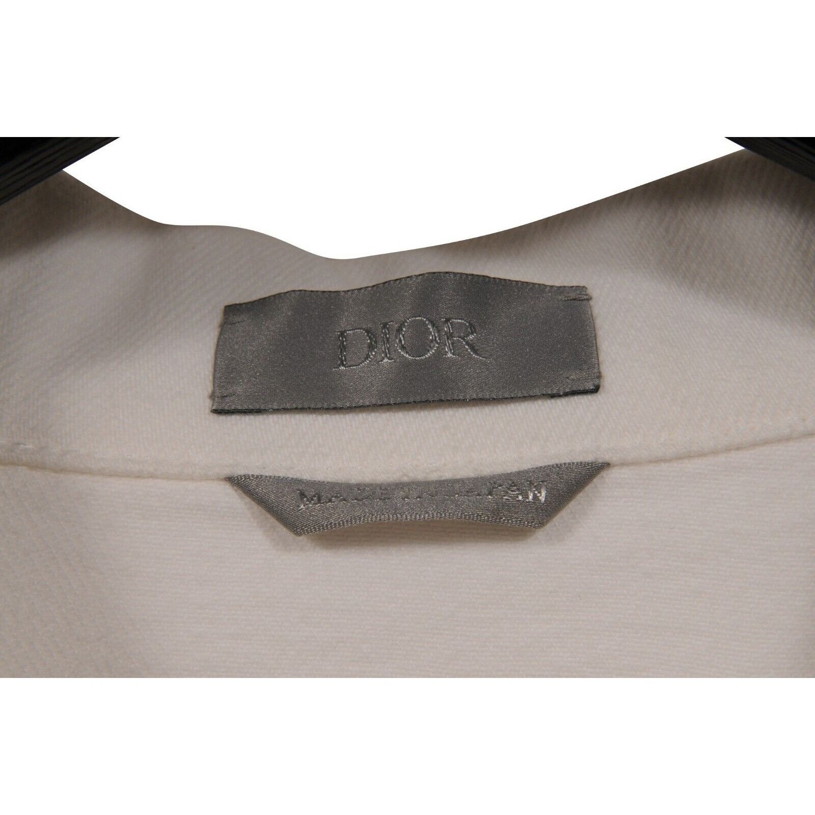 Dior Pettibon Logo Jean Trucker Jacket White Size US XL / EU 56 / 4 - 4 Thumbnail