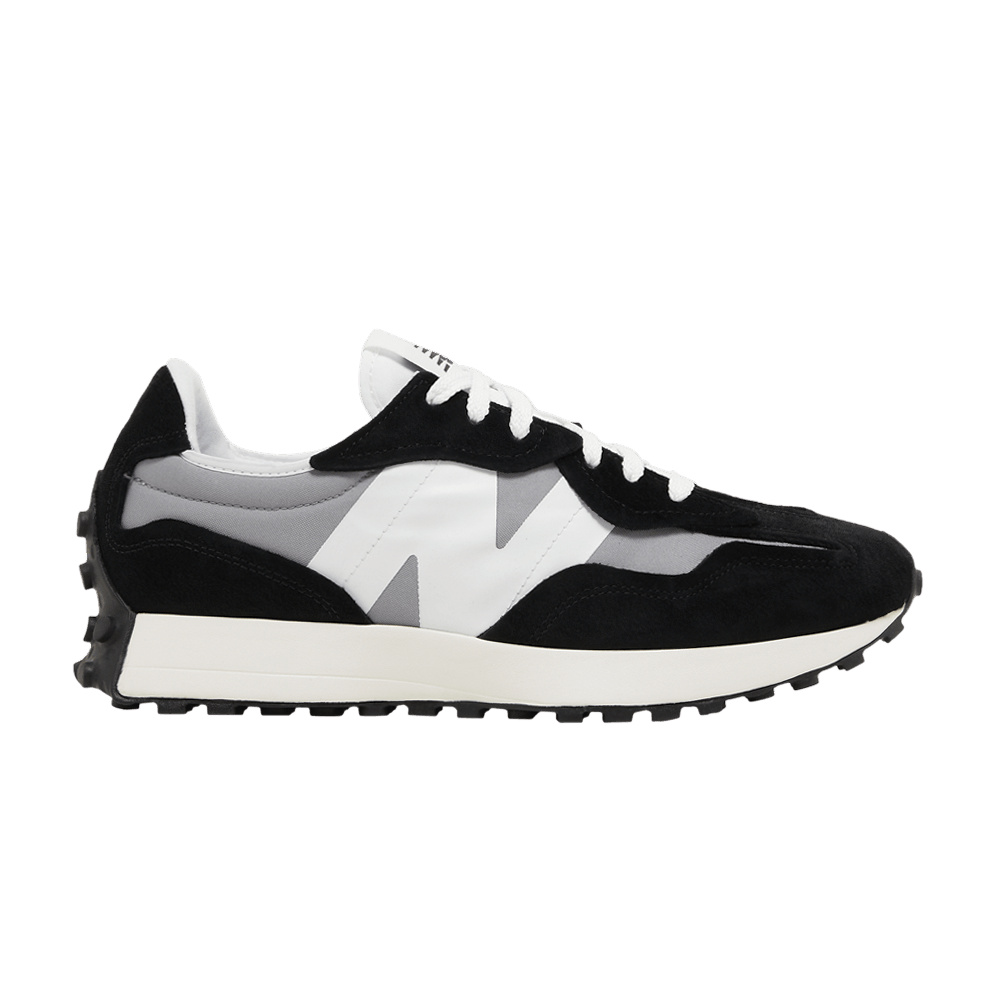 image of New Balance 327 Black Shadow Grey Shoes, Men's