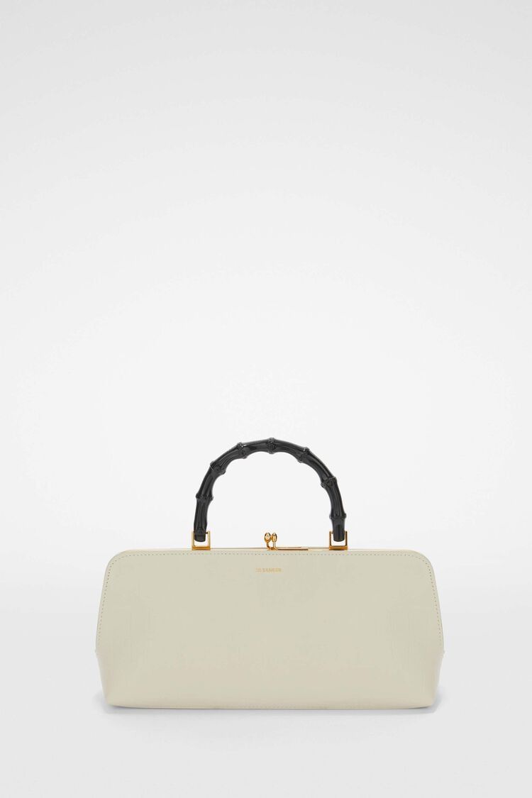 Jil Sander o1w1db10825 Size: OS / Small Tote Bag in White Size ONE SIZE - 1 Thumbnail