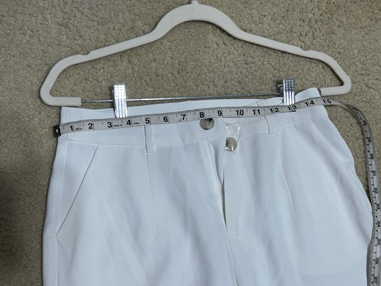 Designer Women's White High-Waisted Trousers - Size S Size 28" / US 6 / IT 42 - 5 Thumbnail
