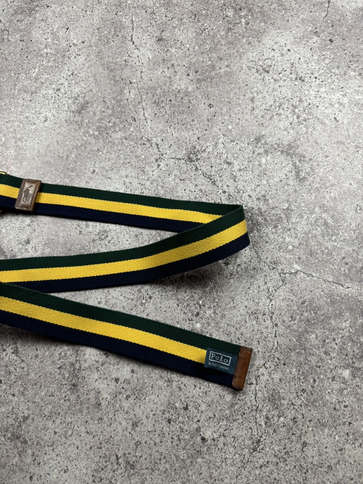 Polo Ralph Lauren Vintage Polo Ralph Lauren Striped Double D- Ring Belt Y2K Size ONE SIZE - 3 Thumbnail