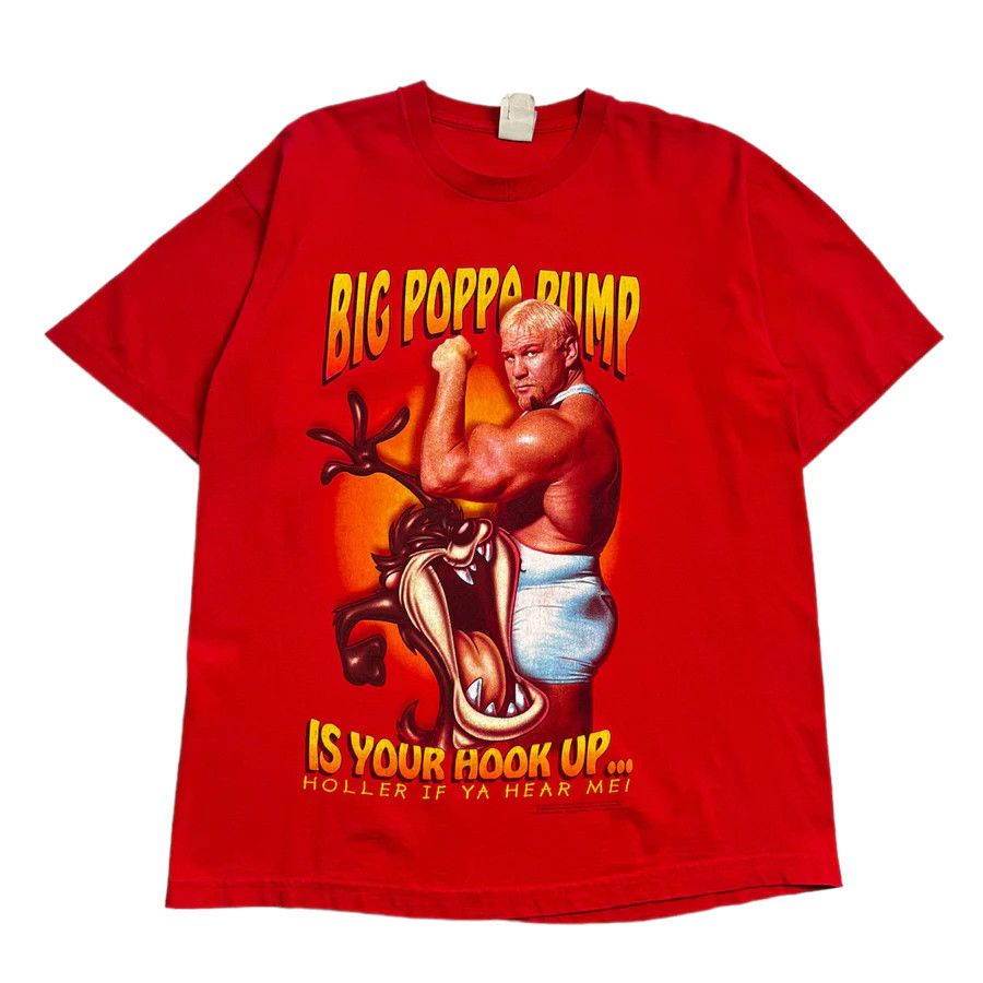 image of 1999 Taz X “Big Poppa Pump…” Tee Red, Men's (Size XL)