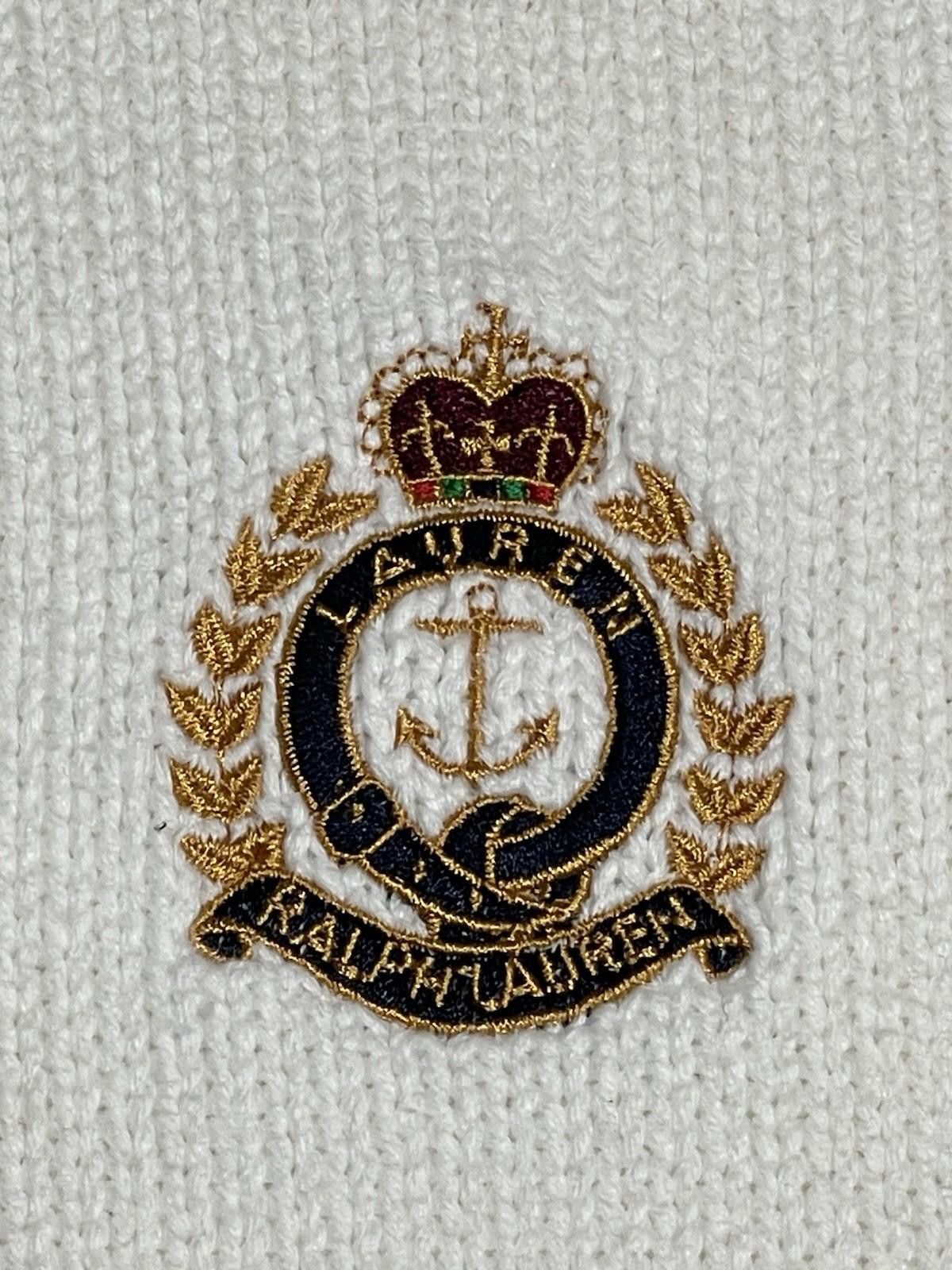 Lauren Ralph Lauren Y2K Lauren Ralph Lauren 1/4 Zip White Sweater Size XL Size XL / US 12-14 / IT 48-50 - 2 Thumbnail