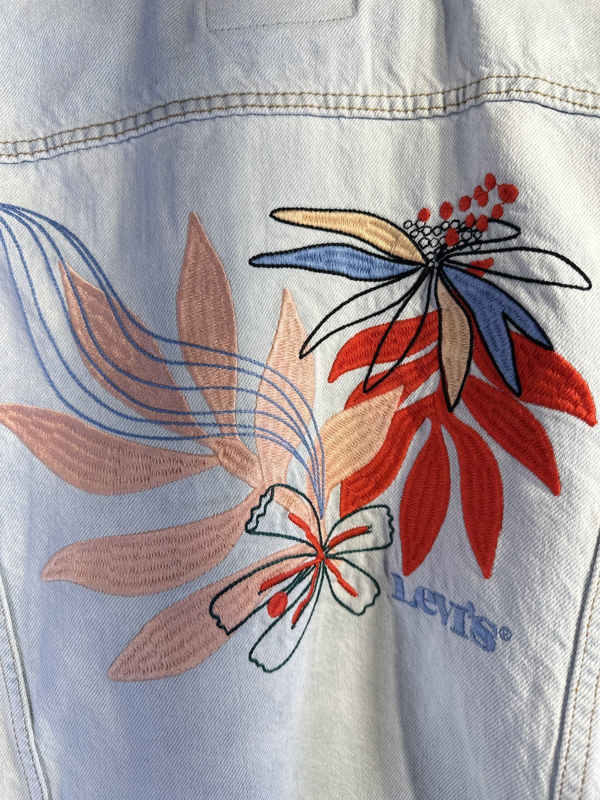 Levi's Levi’s Ladies Ex Boyfriend Tricker Denim Jacket Size L / US 10 / IT 46 - 8 Thumbnail