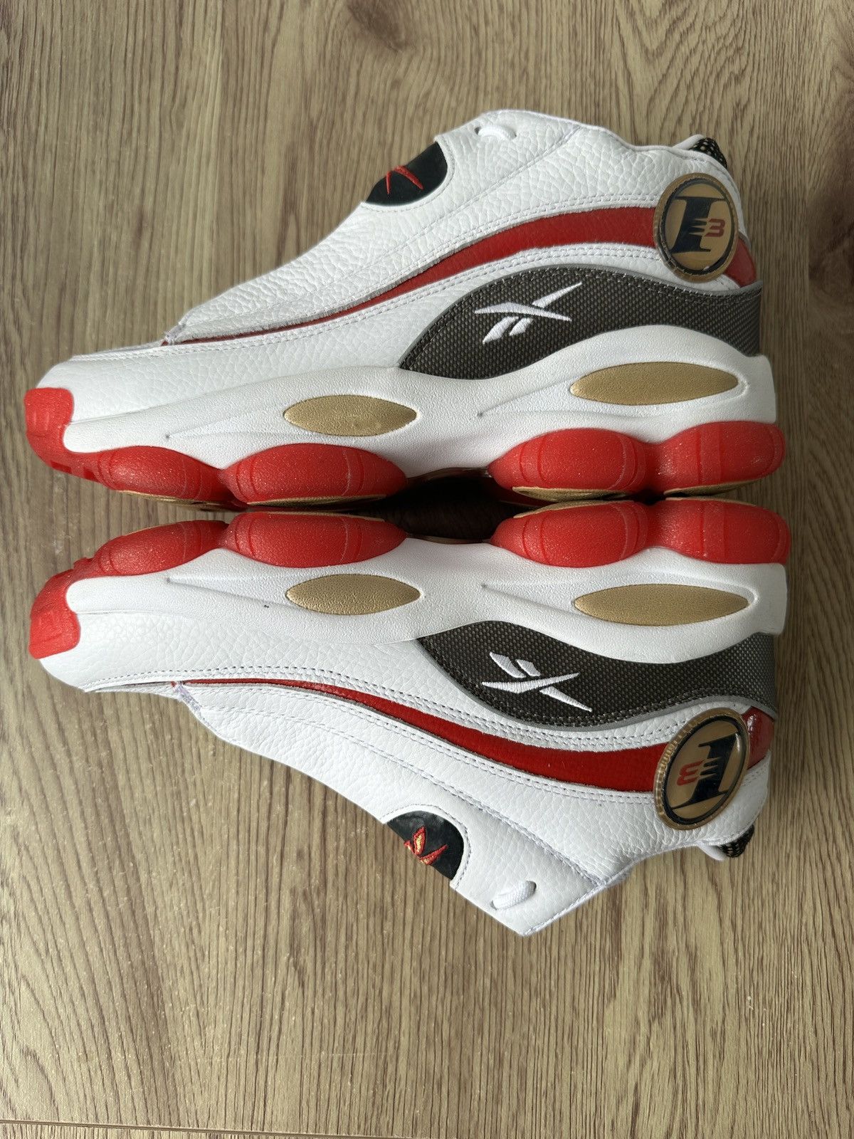 Reebok Reebok Answer IV (Allen Iverson) – White/Red/Gold Size US 10 / EU 43 - 2 Thumbnail