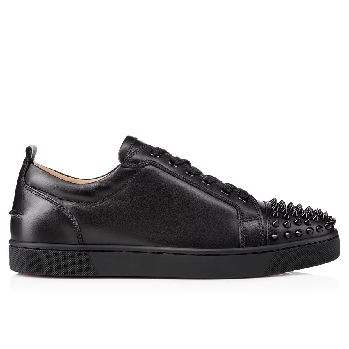 Christian Louboutin oc11z0425 Louis Junior Spikes Flat in Black Size US 8.5 / EU 41-42 - 2 Thumbnail