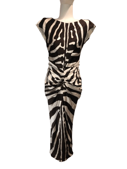 Dior S/S 2009 Zebra Print Silk Dress Size M / US 6-8 / IT 42-44 - 1 Thumbnail