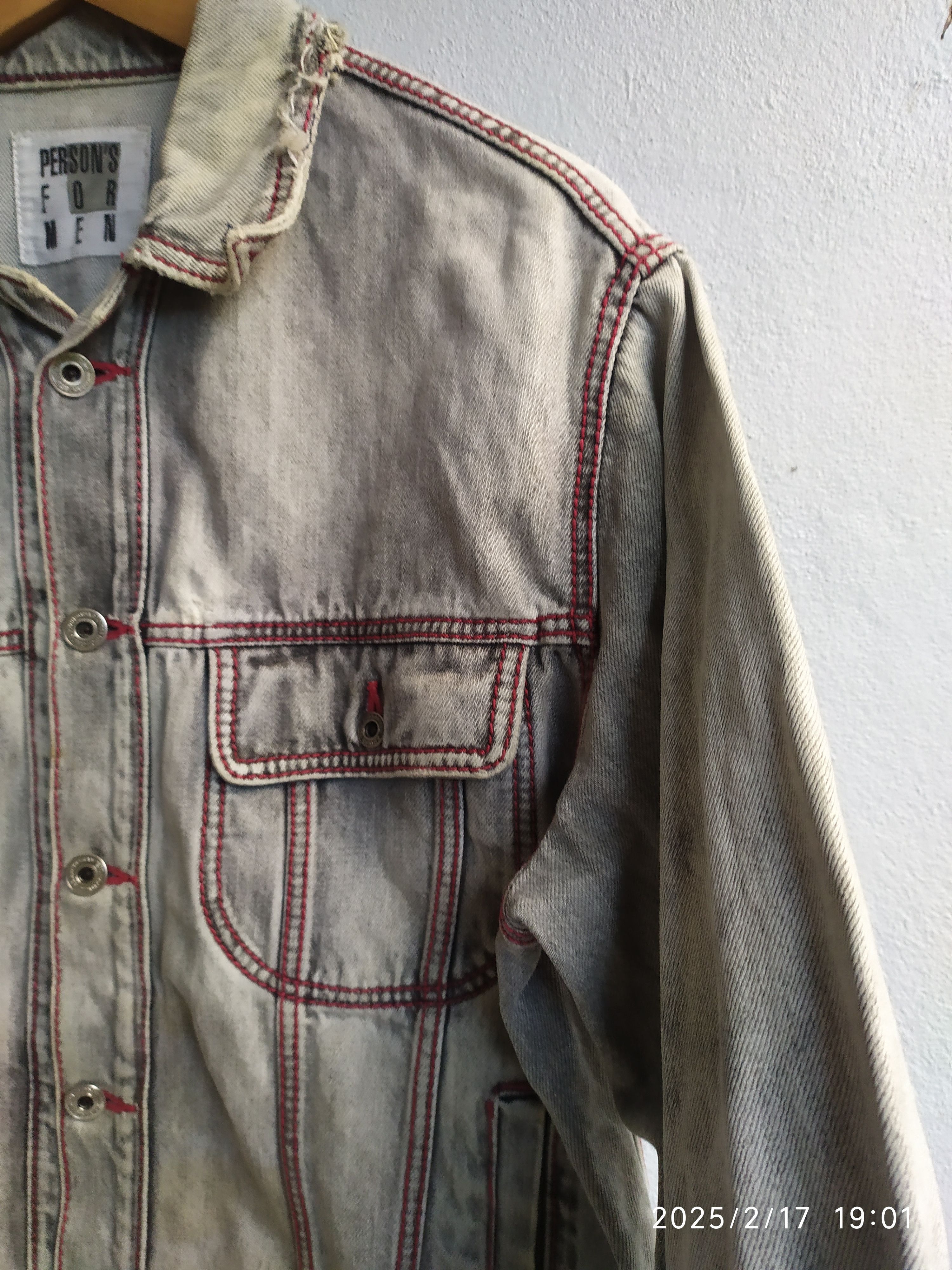 Japanese Brand × Vintage VINTAGE PERSON’S FOR MEN DENIMJACKET Size US L / EU 52-54 / 3 - 11 Thumbnail
