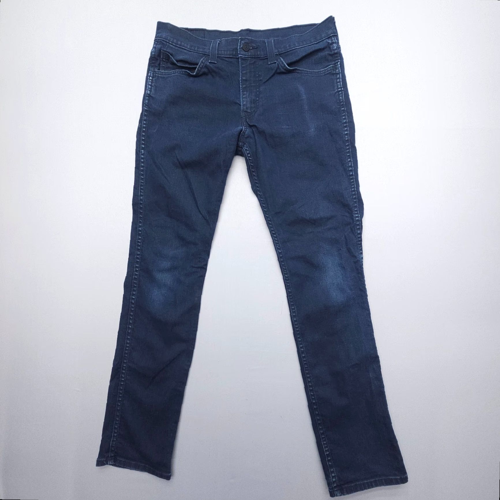 Levi's Levi's 511 Skinny Fit Jeans Mens 32 x 32 Dark Wash Blue Denim Slim Flex Size US 32 / EU 48 - 2 Thumbnail