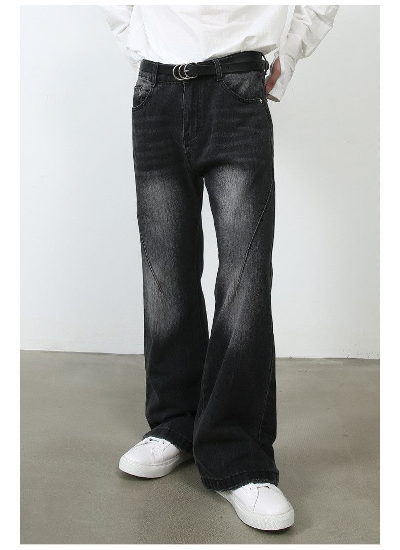 Japanese Brand American retro washed straight wide-leg flared jeans for men Size US 32 / EU 48 - 3 Thumbnail