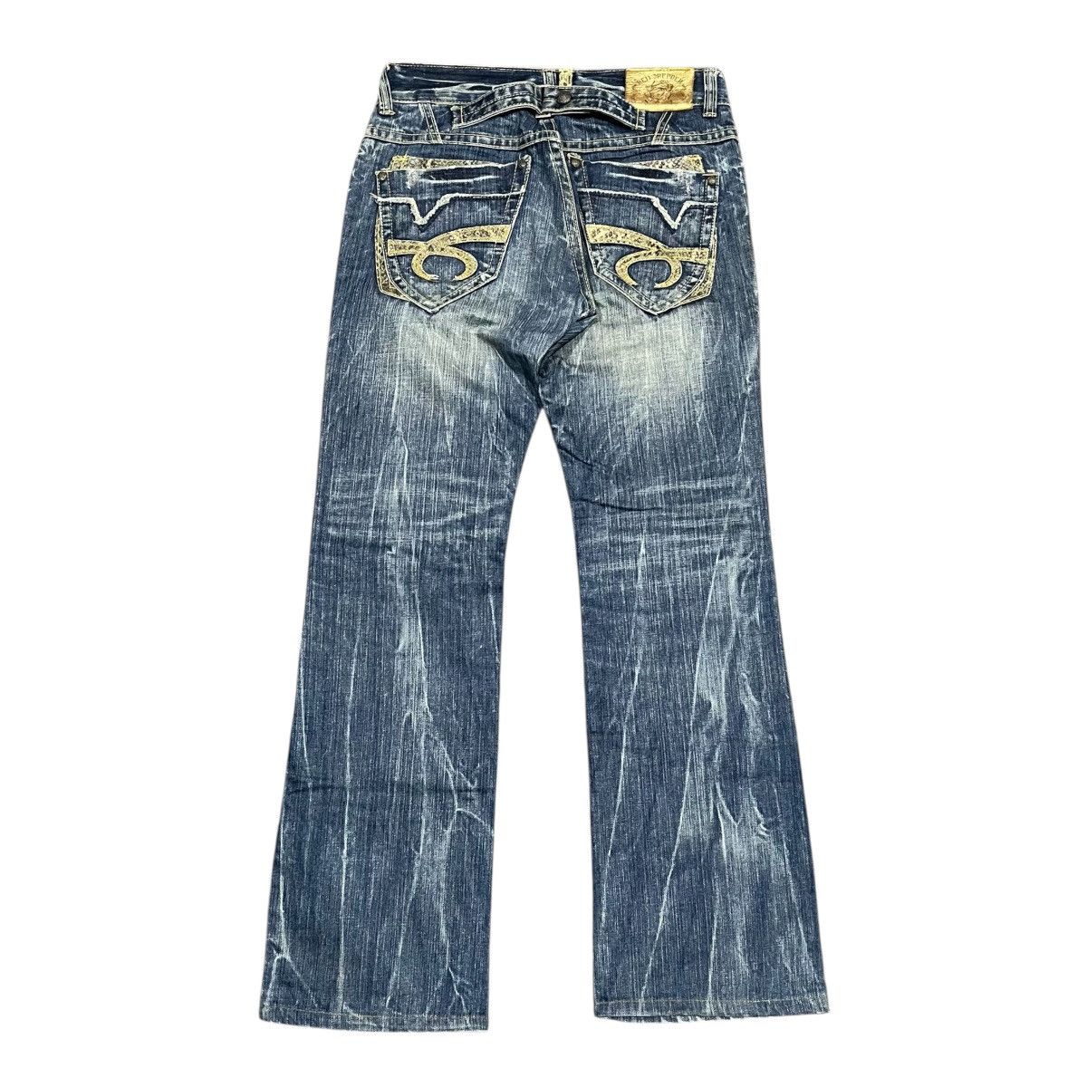 Seditionaries RedPepper Denim Snake Skin Patch Faded Pant Size US 32 / EU 48 - 9 Thumbnail