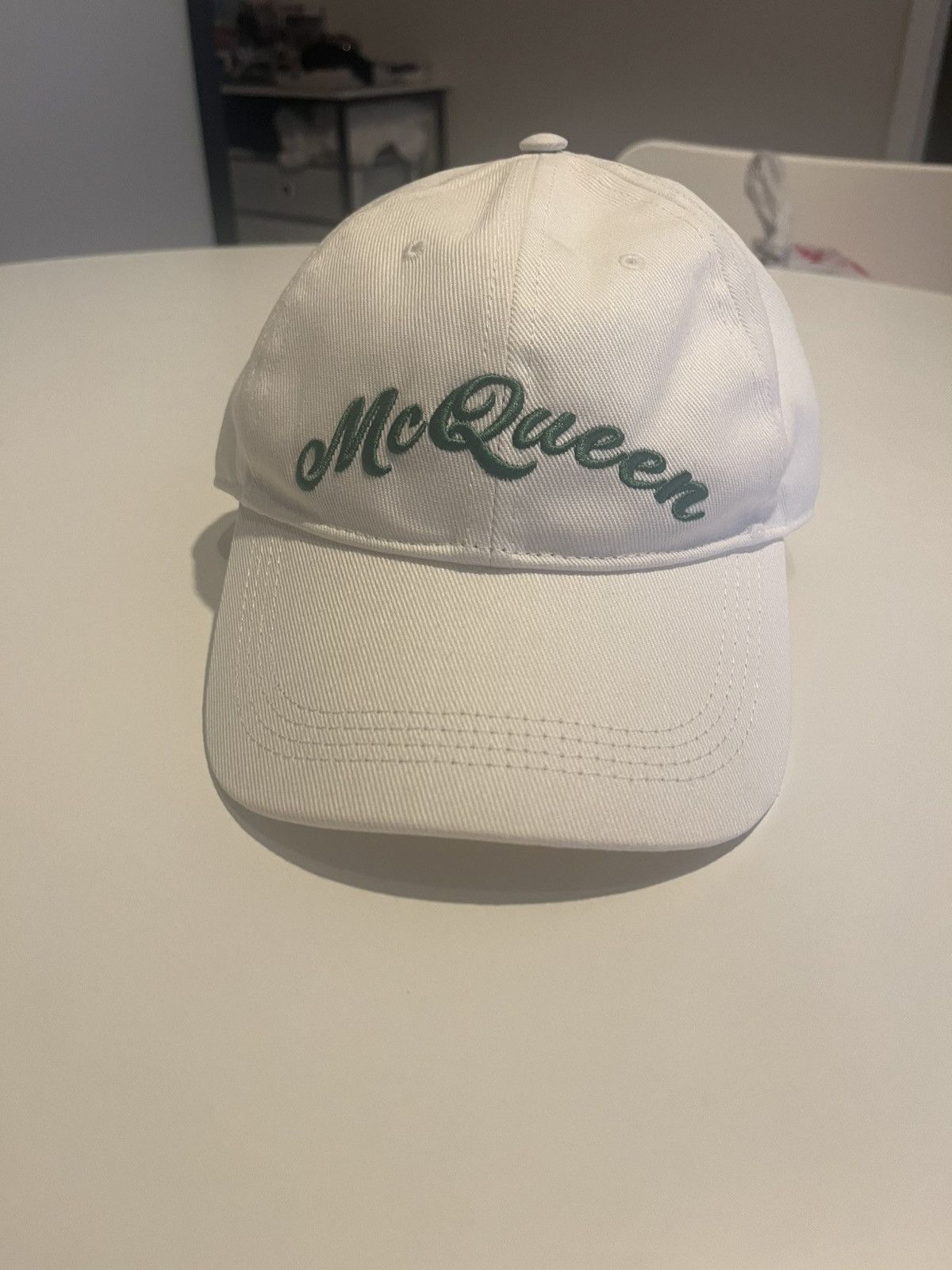 Alexander McQueen Cap Green Lettering