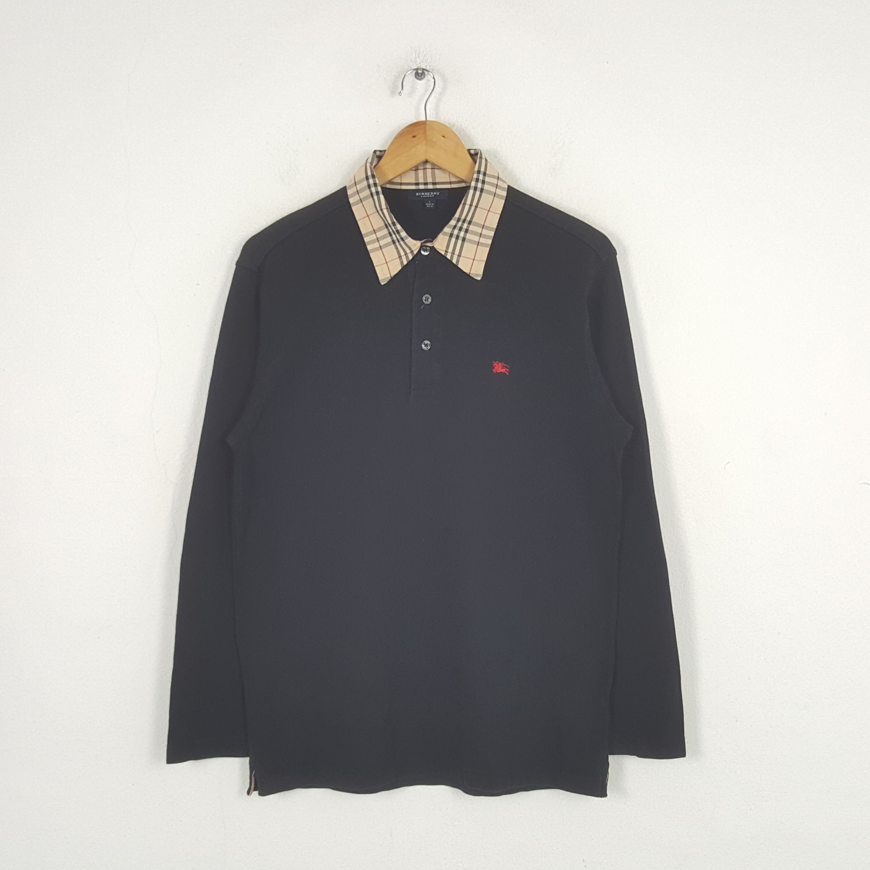 Burberry × Vintage Vintage Burberry London Nova Check Polos C285N17 Size US M / EU 48-50 / 2 - 1 Thumbnail