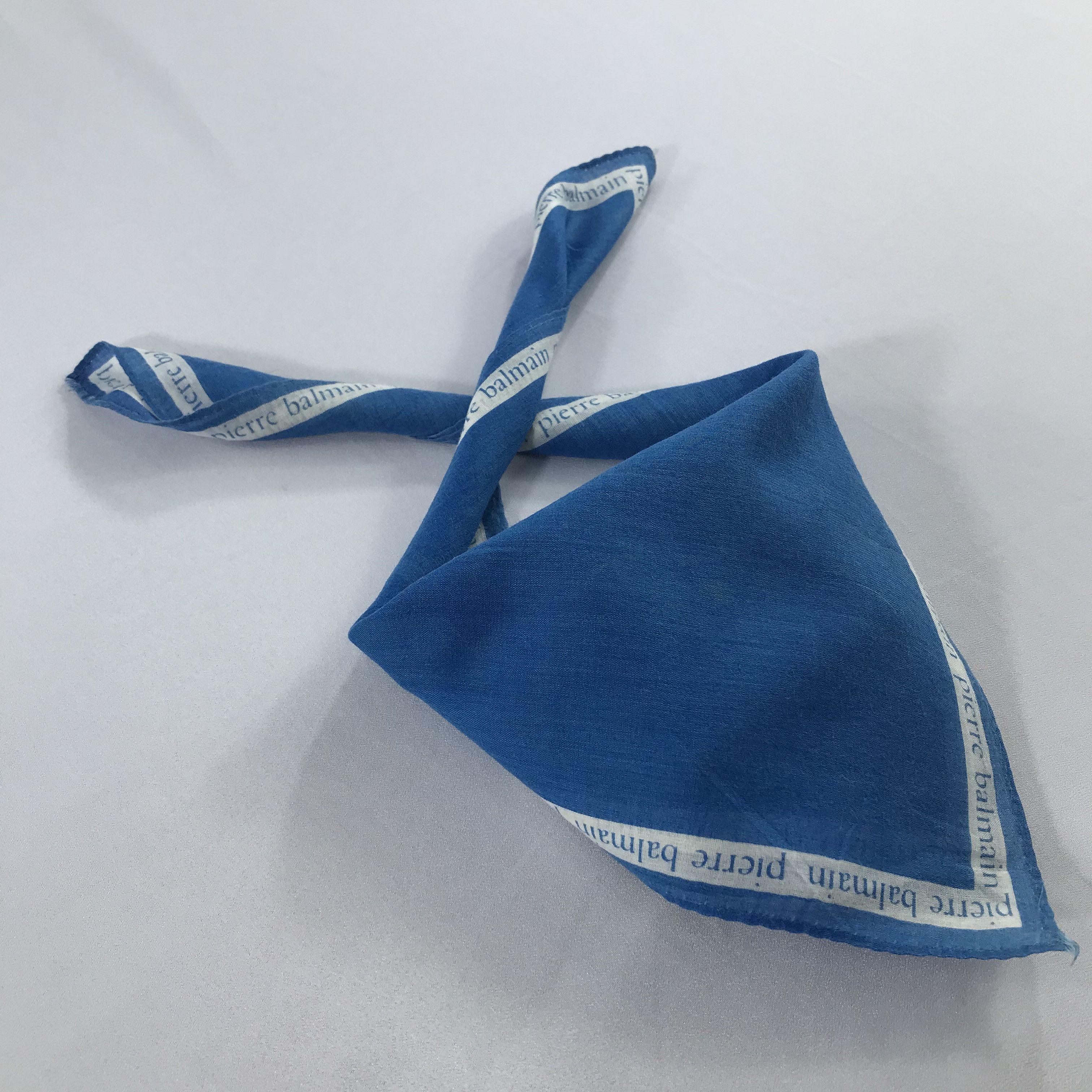 Pierre Balmain × Vintage Pierre Balmain Bandana / Handkerchief / Neckerchief - S2029 Size ONE SIZE - 4 Thumbnail