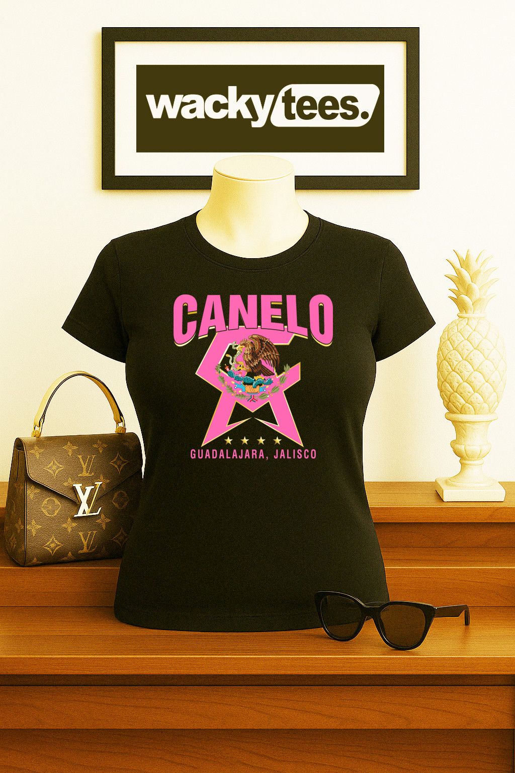 Other Canelo Alvarez CA Pink Mexico Mexican Graphic Tee Shirt Size US L / EU 52-54 / 3 - 2 Thumbnail