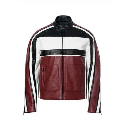Hypebeast × Japanese Brand Jack Vintage Style Red Patchwork Leather Jacket Size US L / EU 52-54 / 3 - 1 Thumbnail