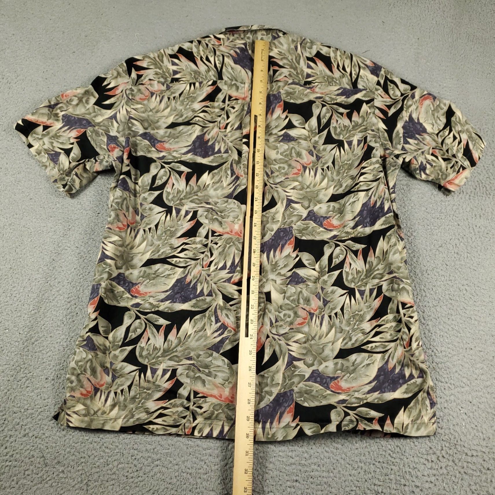 Tori Richard Tori Richard Shirt Mens XL Floral Hawaiian Button Up Short Sleeve Adult XL Brown Cotton Hawaiian Shirt Beach Aloha 1950s-Modern Mens Size US XL / EU 56 / 4 - 3 Thumbnail