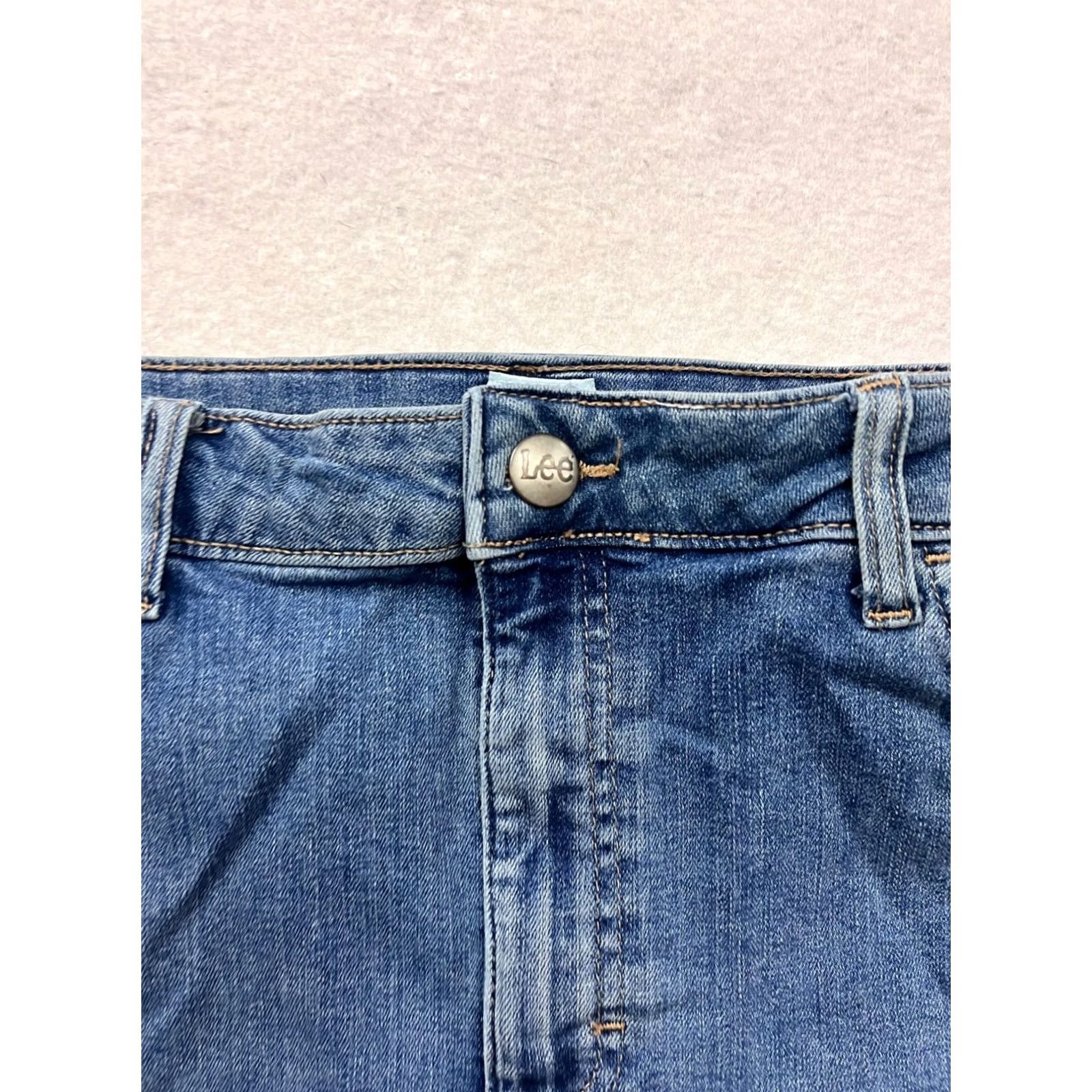Lee Vintage Lee Denim Skirt 16M Cotton Blend Blue #8359 Size 38" / US 16 / IT 52 - 7 Thumbnail