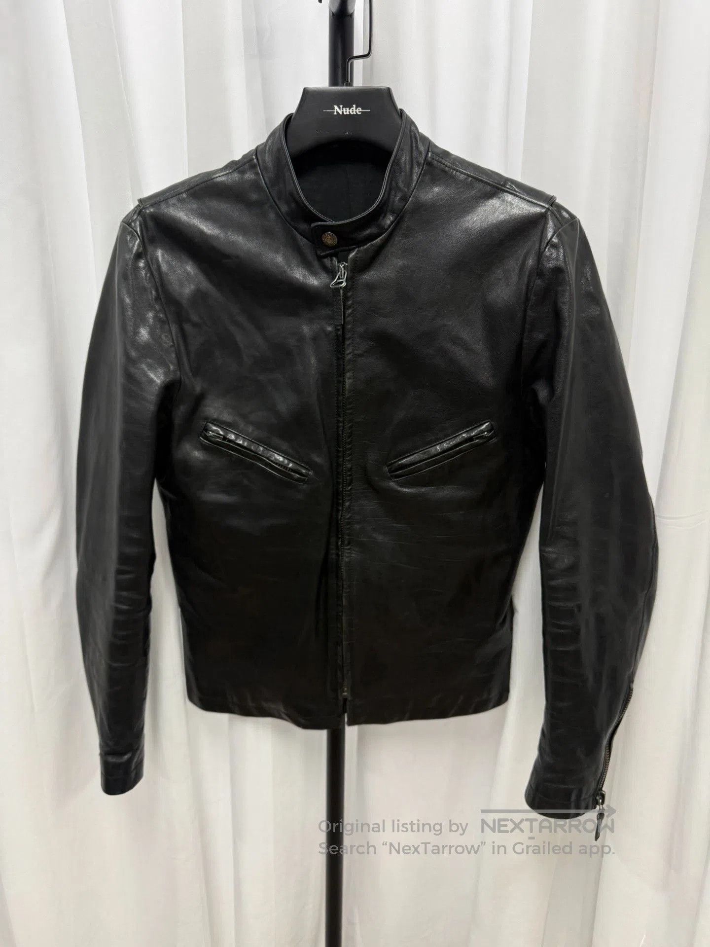 Helmut Lang Helmut Lang Black Leather Moto Jacket. Size US S / EU 44-46 / 1 - 1 Thumbnail