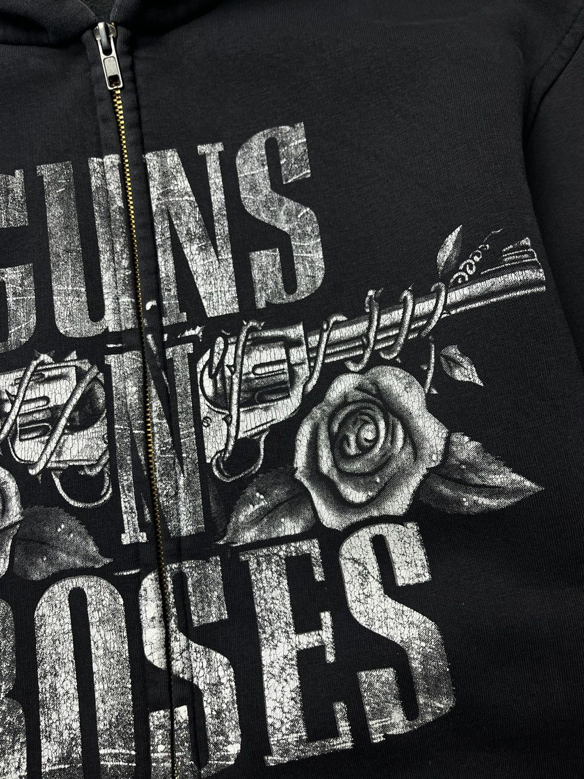 Band Tees Vintage Guns N Roses Distressed Faded Zip Hoodie Size US M / EU 48-50 / 2 - 11 Thumbnail