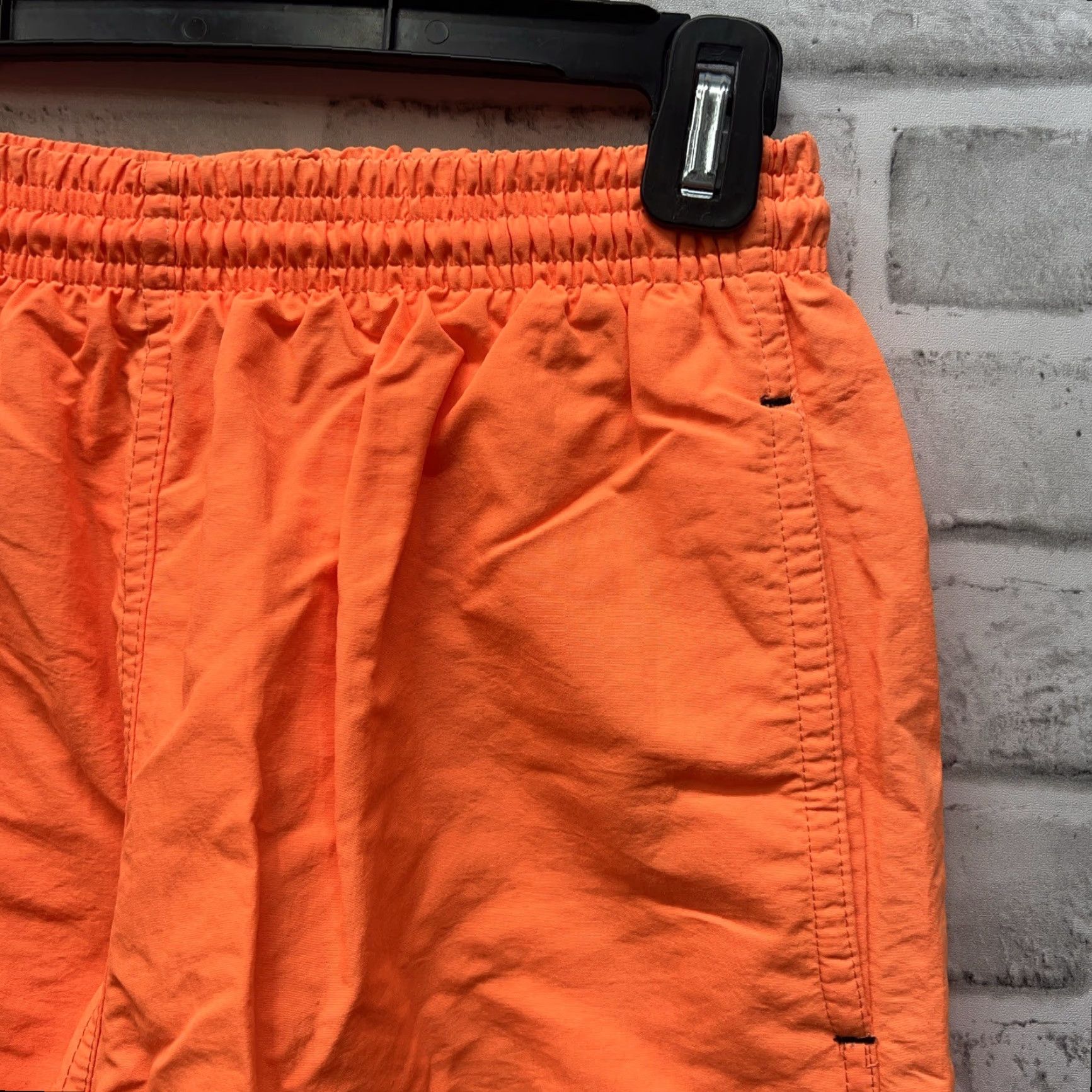 FUZZI VINTAGE Uzzi Neon Orange Nylon Breakdance Jogger Pants Mens Size S 1980s 90s 90s Dance Activewear Orange Mens Size US 29 - 2 Thumbnail