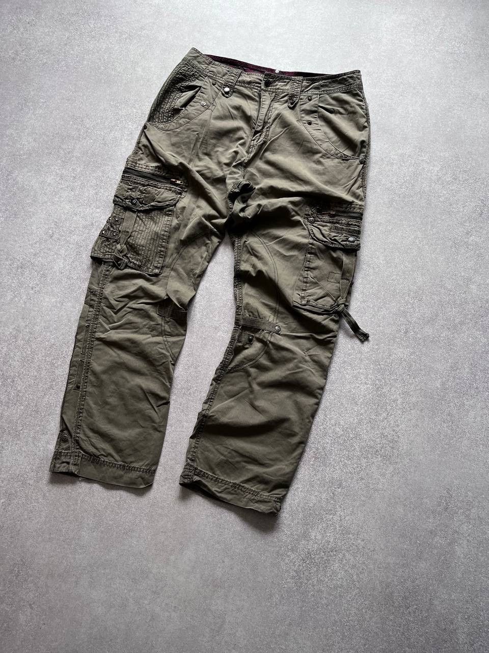 Japanese Brand Vintage Archival Avantgarde Baggy Opium Cargo Pants Y2K M Size US 32 / EU 48 - 3 Thumbnail