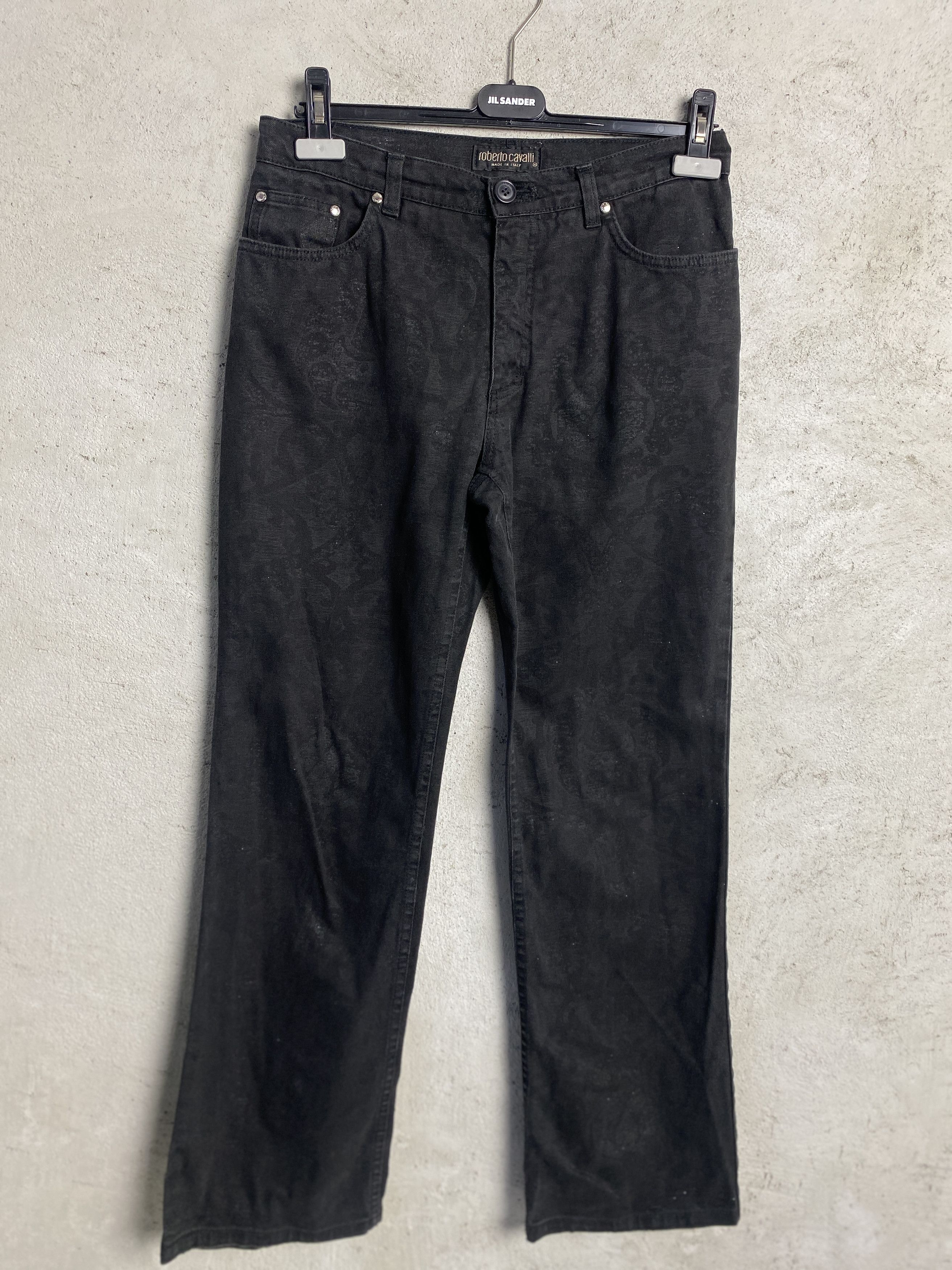 Roberto Cavalli patterned jeans denim pants vintage 90s