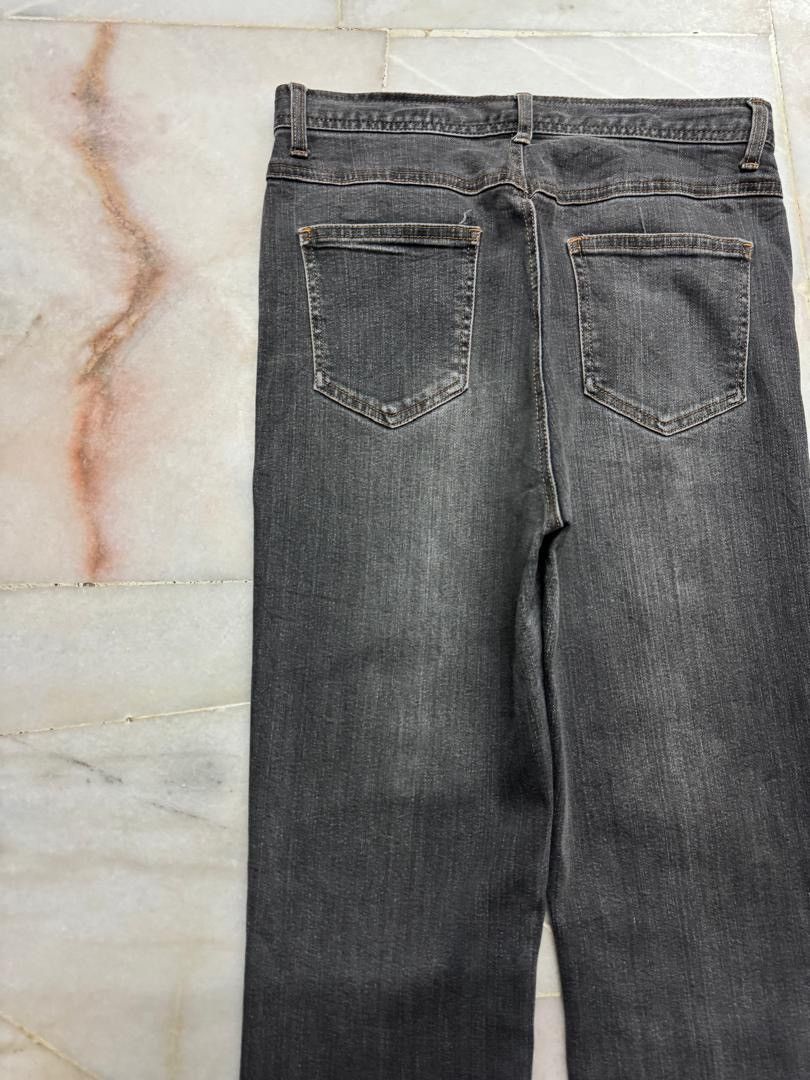 Japanese Brand 💥FLARED💥VINTAGE 90s STYLE JAPANEDE WHISKER BOOTCUT JEANS Size US 27 - 12 Thumbnail