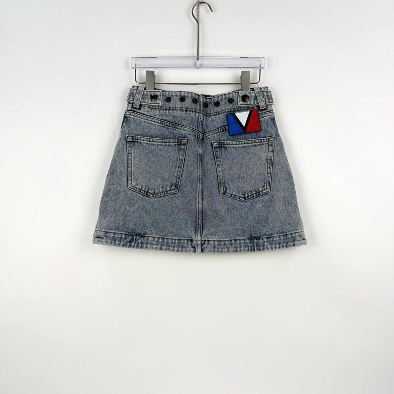 Louis Vuitton Louis Vuitton Washed blue, red, white and blue leather labe Size 35" - 4 Thumbnail
