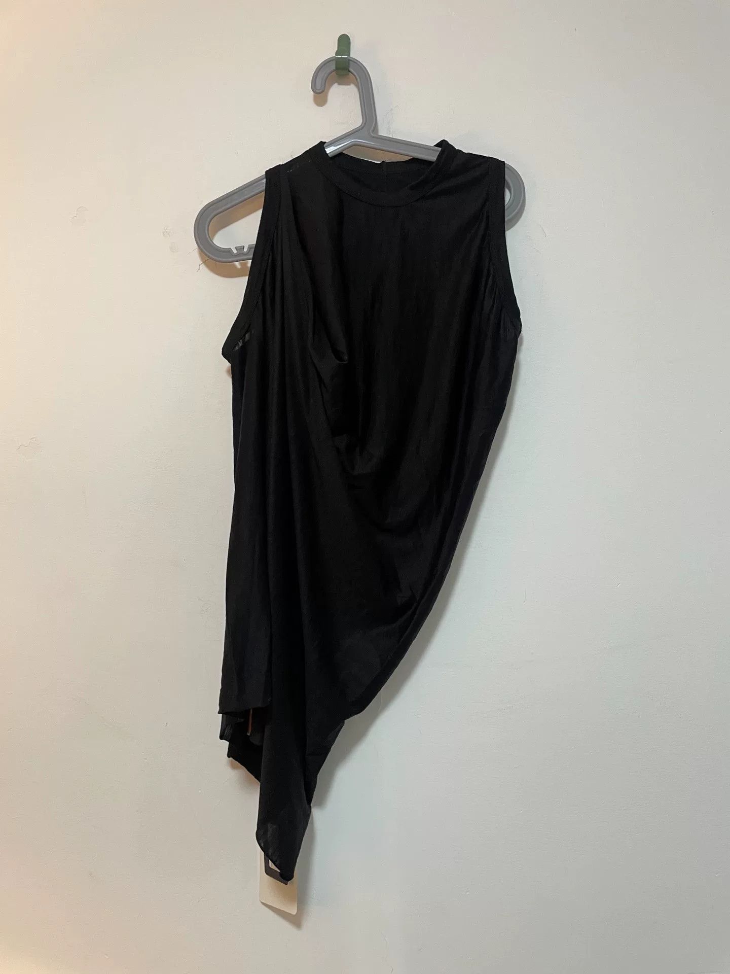Rick Owens Lilies black draped wool sleeveless vest top Size M / US 6-8 / IT 42-44 - 1 Thumbnail